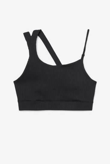 Fila Unisex Ribbed Essentials | Karina Bra Top 001 Noir Fila France OAX-470365